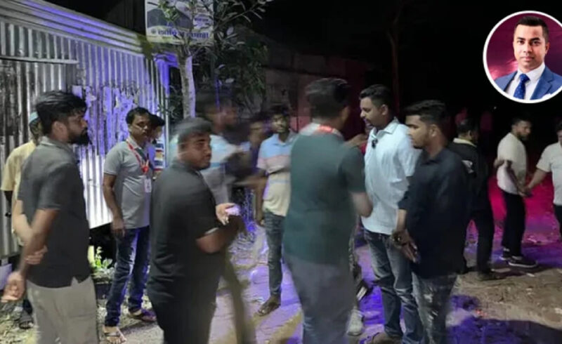 নিউইয়র্কে ডিম হামলার জেরে শরীয়তপুরে জাহিদের বাড়িতে পাল্টা ডিম নিক্ষেপ