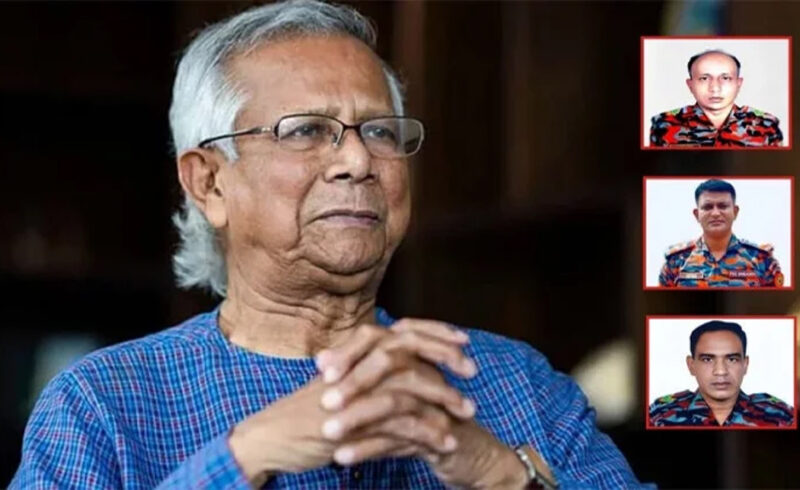 অগ্নিকাণ্ডে ফায়ার ফাইটারসহ ৪ জনের মৃত্যুতে প্রধান উপদেষ্টার শোক