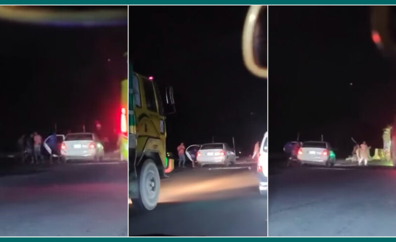 মহাসড়কে প্রাইভেটকার ‘থামিয়ে ডাকাতি, ভিডিও ভাইরাল’